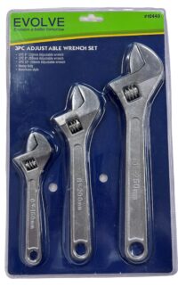 C-10440 3Pc Adjustable Wrench