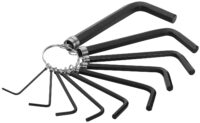 20051  10Pc MM Hex Key Set on Ring