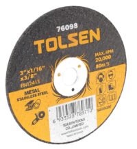 76098  3"x1/16"x3/8" Flat Cut Off Wheel