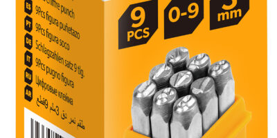 25094  9Pcs Number Punch Set 0.1"