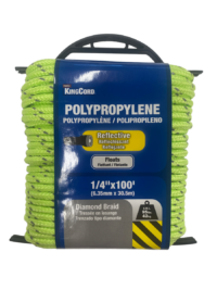 C-459121  1/4" x 100' Double Braid Reflective Rope