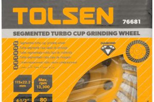 76684  4-1/2" Double Row Segmented Turbo Cup Grinding Wheel