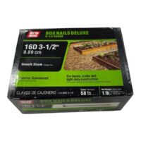 C-16HGBXD1  Grip-Rite 1lb 16D 3.5" Exterior Galvanized Smooth Shank Box Nails