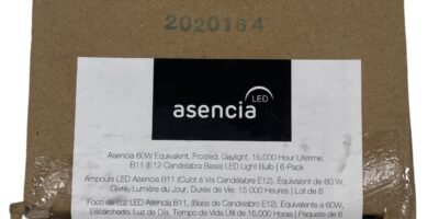 FG-03895  60W, Daylight, Dimmable, B11 Frosted LED Light Bulb, 6-Pack