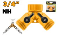 57369  Plastic Y Connector With Shut-Off